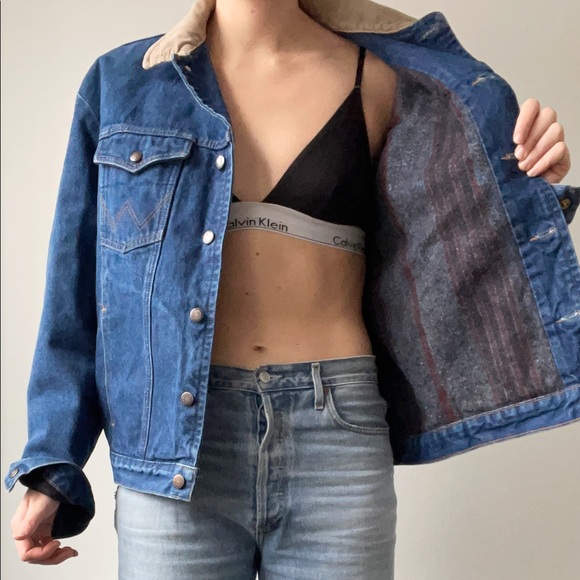 Vintage Wrangler Jacket with Fleece Lining - Picture 1 of 4